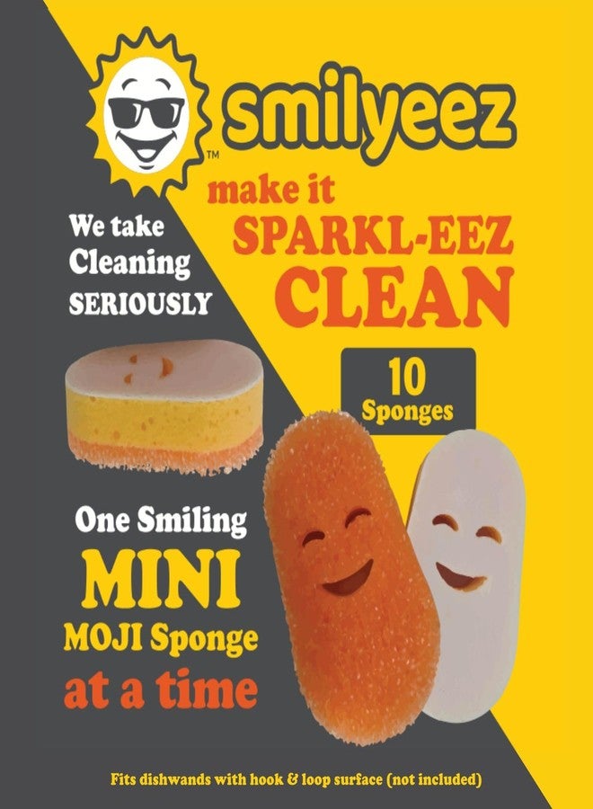Smilyeez عبوة إعادة تعبئة إسفنجة التنظيف سمايليز سكراب موجي لغسالة الأطباق ديش دادي (علامة تجارية مسجلة) - (عبوة من 10 قطع) - Image 3