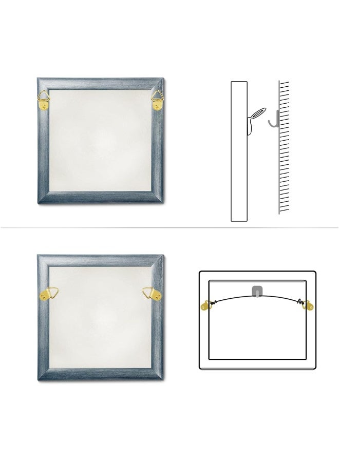 251Pcs Picture Hanging Hooks Kit, Photo Frame Hangers with Screws, Wall Decoration, Picture Frame Wall Mounting Hardware, D Ring Picture Hangers Assortment for Home Office - Image 3