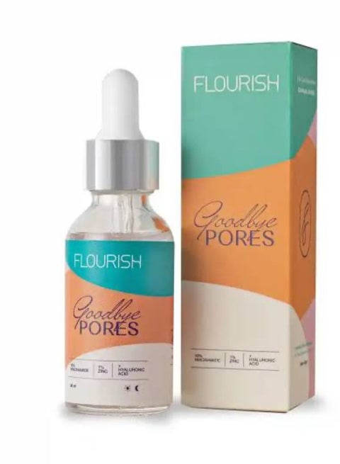 فلوريش وداعًا للمسام 10% نياسيناميد 1% زنك 1% حمض الهيالورونيك آلانتوين بانثينول 30 مل
