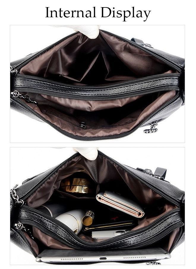 DUNISO - Crossbody Bag For Women Waterproof Wear Resistant Shoulder Bag Large Capacity Softable Faux Leather Cross-body Bag With Adjustable Strap For Ladies - Image 1