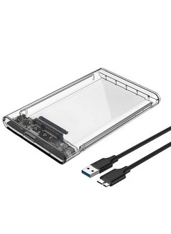 2.5 SATA to USB 3.0 External Hard Drive Enclosure for 2.5 Inch SSD & HDD 9.5mm 7mm External Hard Drive Case Supports