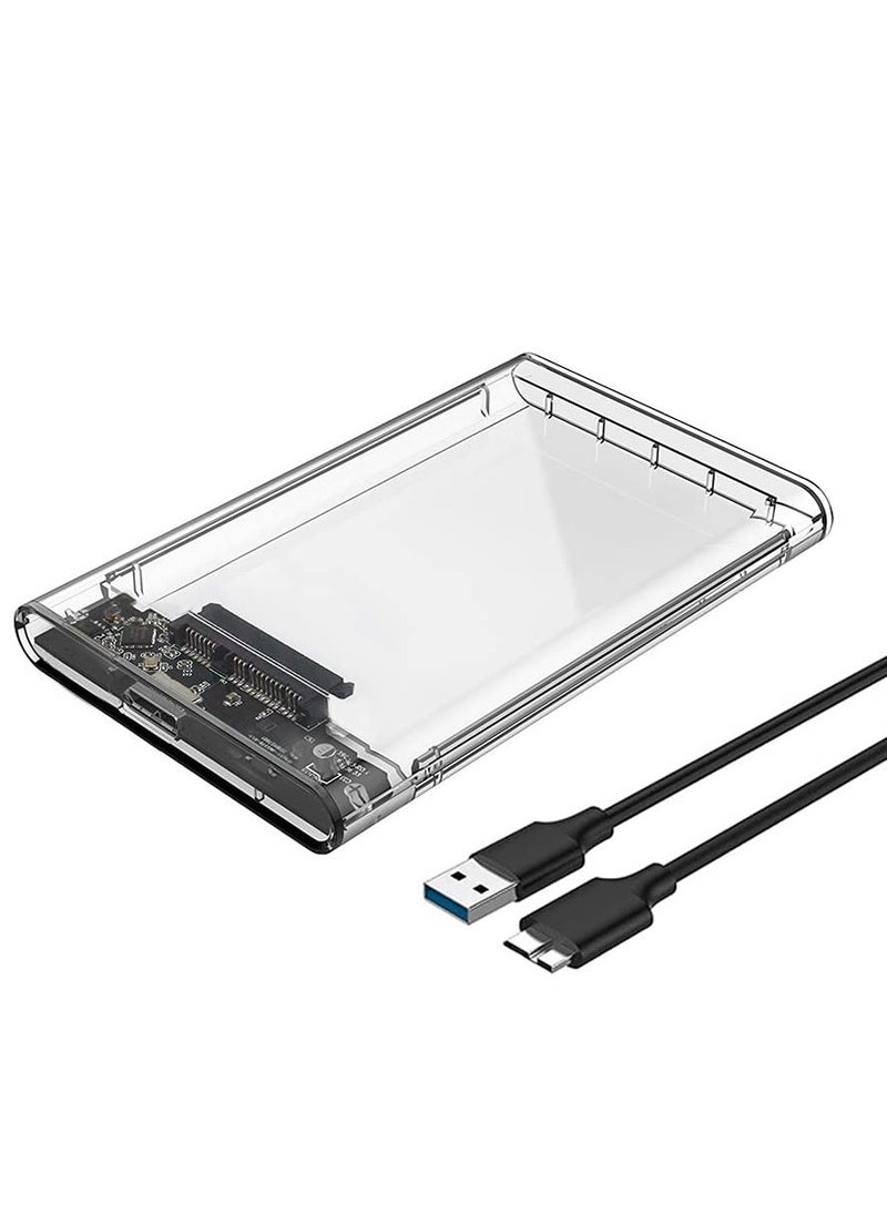 Generic 2.5 SATA to USB 3.0 External Hard Drive Enclosure for 2.5 Inch SSD & HDD 9.5mm 7mm External Hard Drive Case Supports  - Image 1