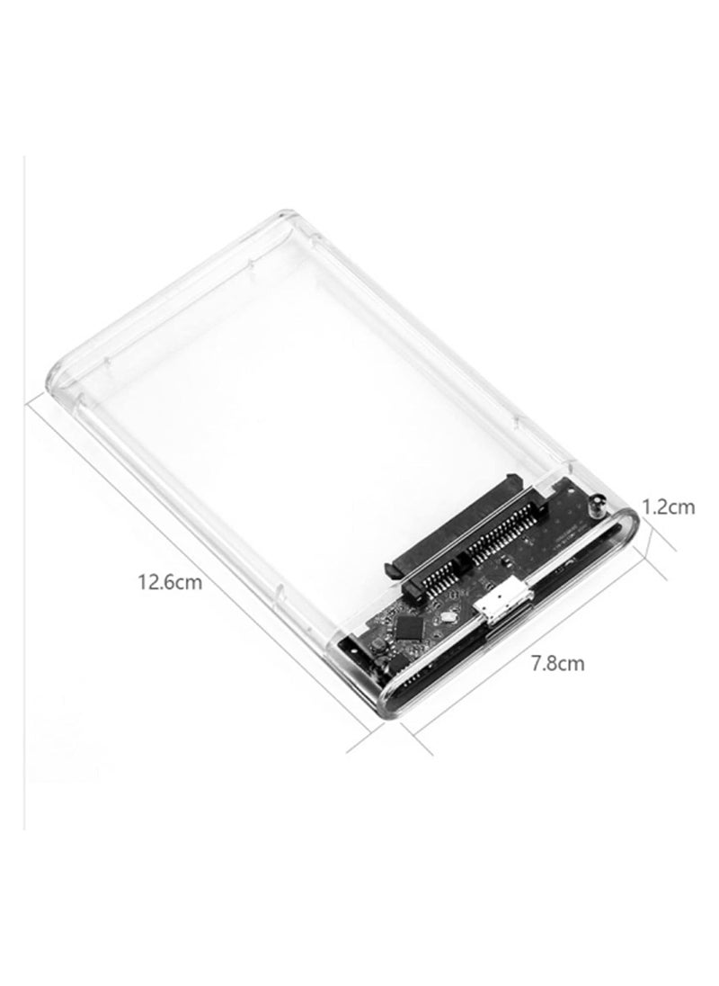 Generic 2.5 SATA to USB 3.0 External Hard Drive Enclosure for 2.5 Inch SSD & HDD 9.5mm 7mm External Hard Drive Case Supports  - Image 2