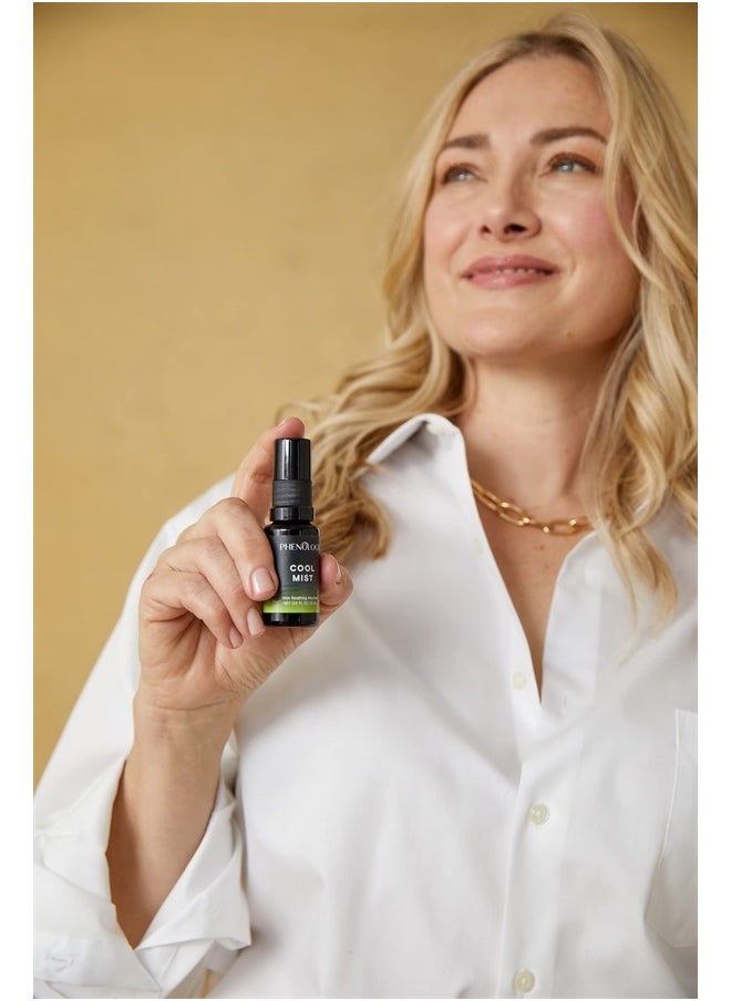 Phenology - Menopause Cooling Mist Spray- 0.5 fl oz – Menopause Support for Hot Flashes & Night Sweats – Replenished, Luminous Skin – Made with Hyaluronic Acid - Non-GMO, Fragrance Free - Image 1