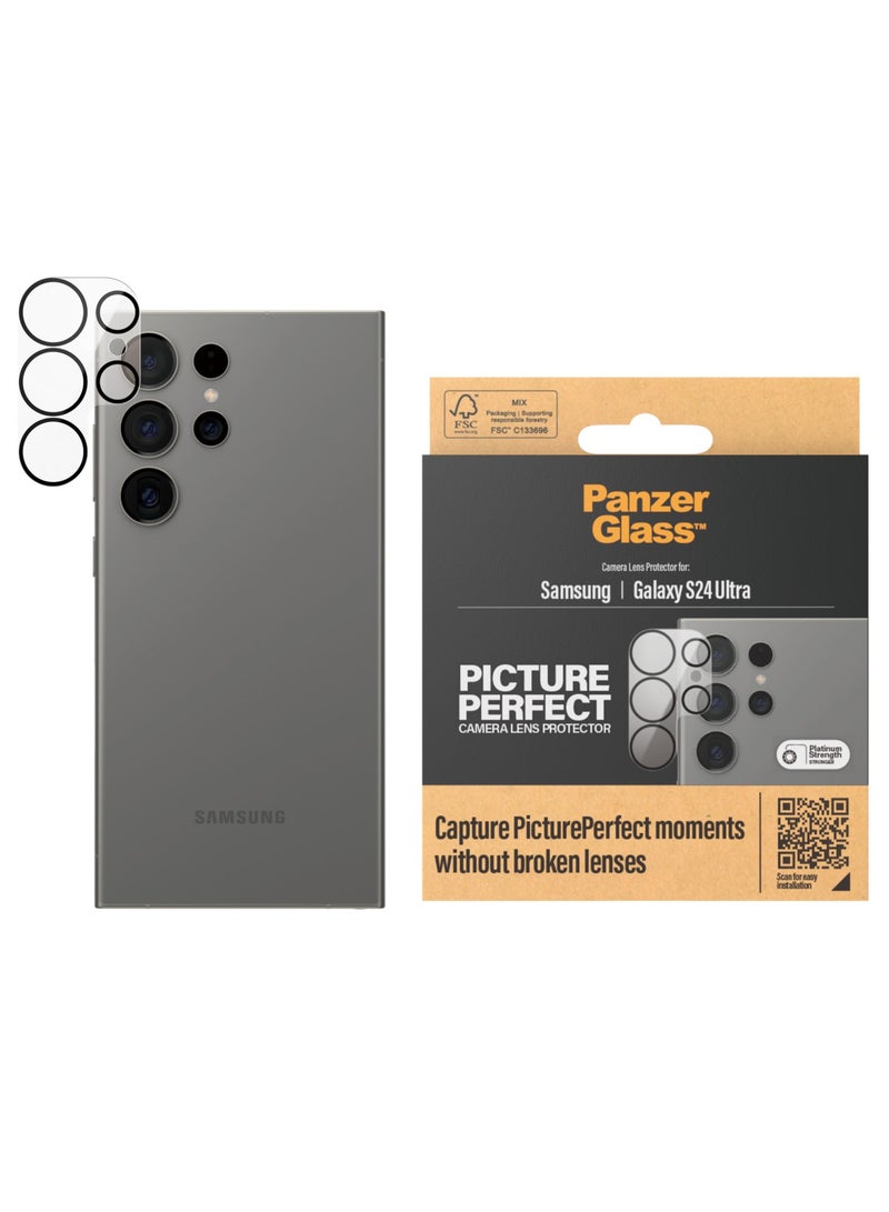 PanzerGlass واقي عدسة الكاميرا PanzerGlass® PicturePerfect لهاتف Samsung Galaxy S24 Ultra - Image 1