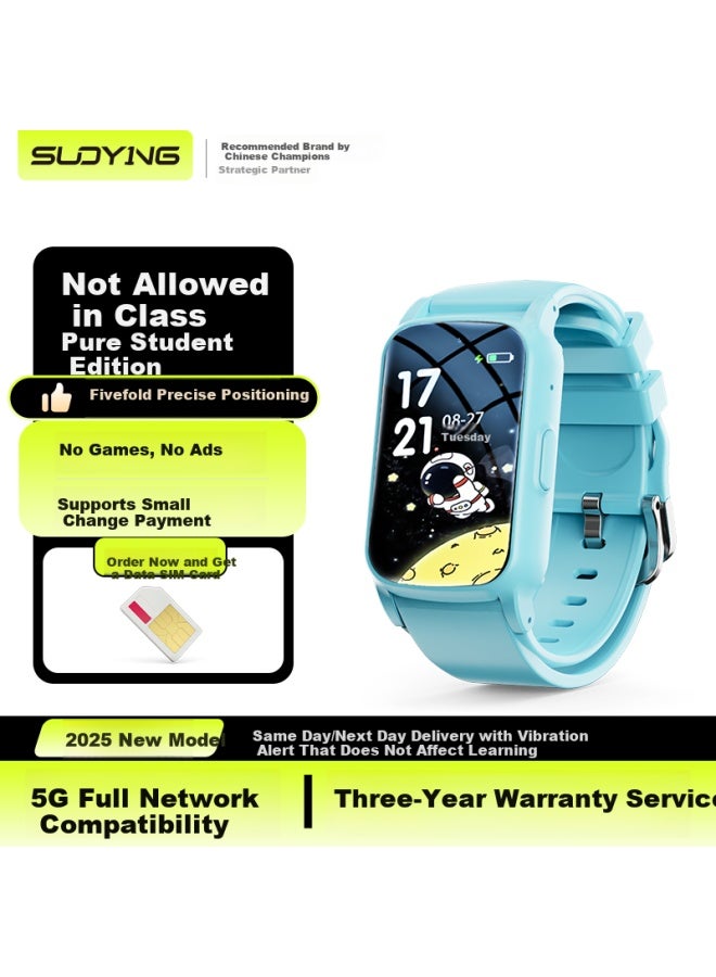 Suoying children's Phone Watch For Ages 6-12-18, Student Gps Call Video Waterproof Remote Monitoring New Sim Card Smarch - Image 1