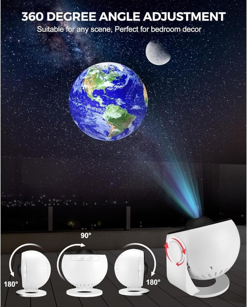 DIGI CORE 12-In-1 Galaxy Projector For Bedroom Star Projector Galaxy Light Adjustable Knob 12 Film Discs Planetarium Projector For Kids And Adults 360° Rotating Galaxy Projector Night Light Table Lamp - Image 5