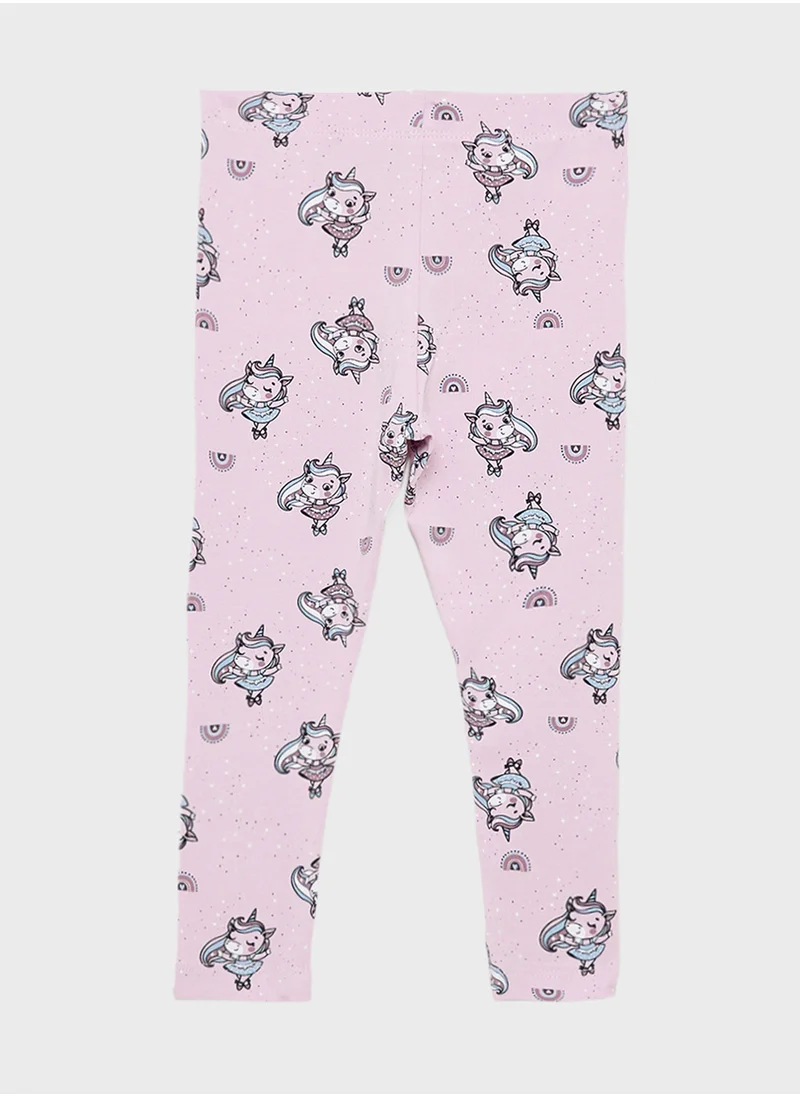 NAME IT Kids Aop Print Leggings