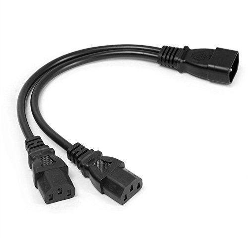 AuKvi 2Pack UPS Server Y Splitter C14 to 2 x C13 Power Adapter Cable Cord - Image 2