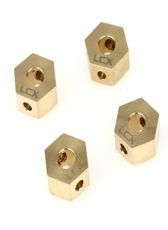 LCX Racing 1/10th RC Crawler Car Brass Hex Wheel Hex Adapter Set 4.7g/PCS for Axial RBX10 RYFT AXP8, Upgrades Parts Accessories - Image 1