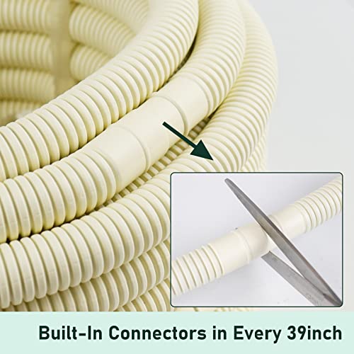 Flehomo 50 Ft Universal Drain Hose for Mini Split Air Conditioner Heat Pump Systems, 5/8 ID UV Resistant Air Conditioner Drain Line Pipe - Image 5