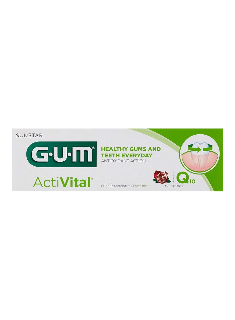 Gum معجون أسنان غوم أكتيفيتال فلورايد يومي - نكهة نعناع طازج - 75 مل - Image 1