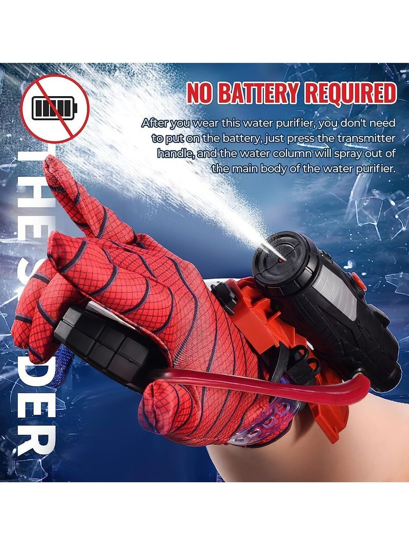 Excefore Hero Launcher Glove, Spider Glove Toys Plastic Cosplay Glove Launcher Wrist Toys, Spider Web Shooter Toy, Role-Play Toys, Spider Glove Toys for 5 Year Old Boys and Girls and Up (2PCS, red) - Image 3