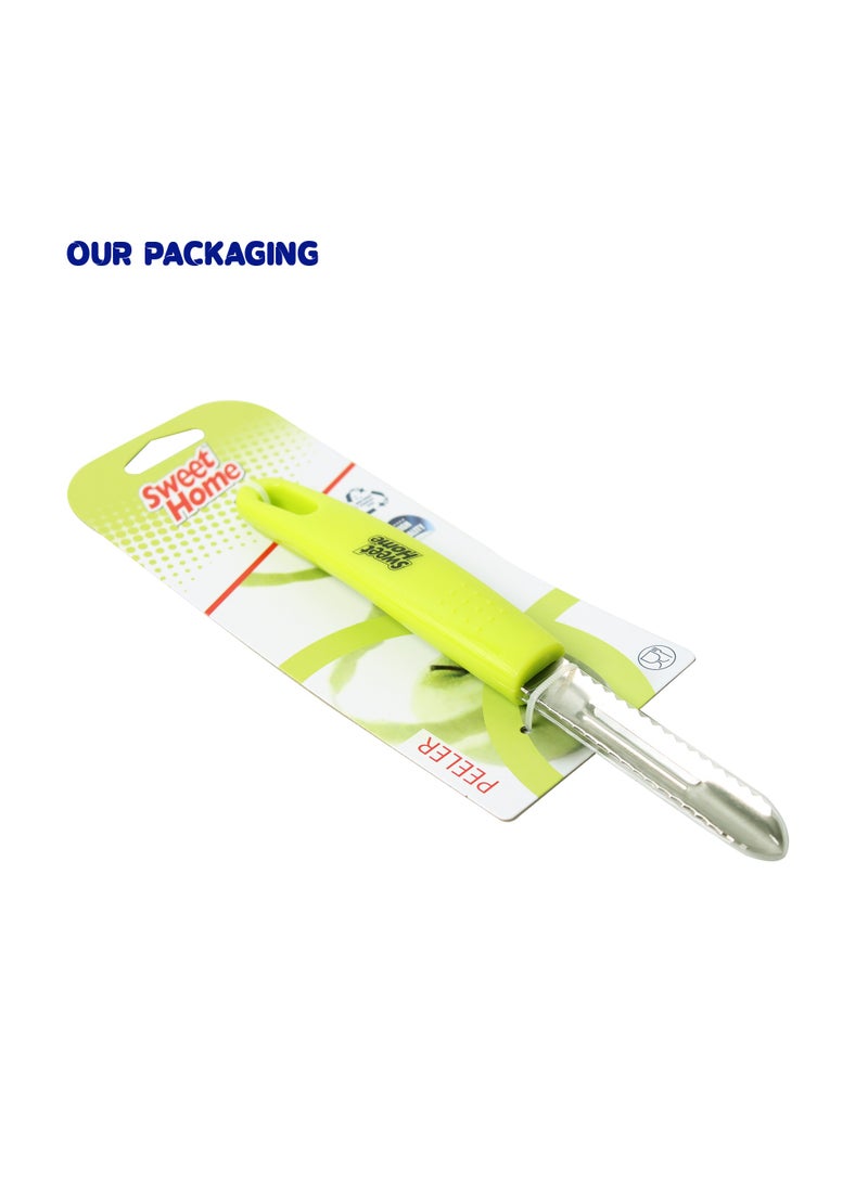 Sweet Home Sweet Home Vegetable Peeler Soft Grip Handle and Ultra Sharp Stainless Steel Blades Apple Carrot Cucumber Peeler With Heavy Duty Ergonomic Handle Premium Swivel Vegetable Peeler - Perfect for Veggie, Fruit, Potato, Carrot, Apple  - Image 2