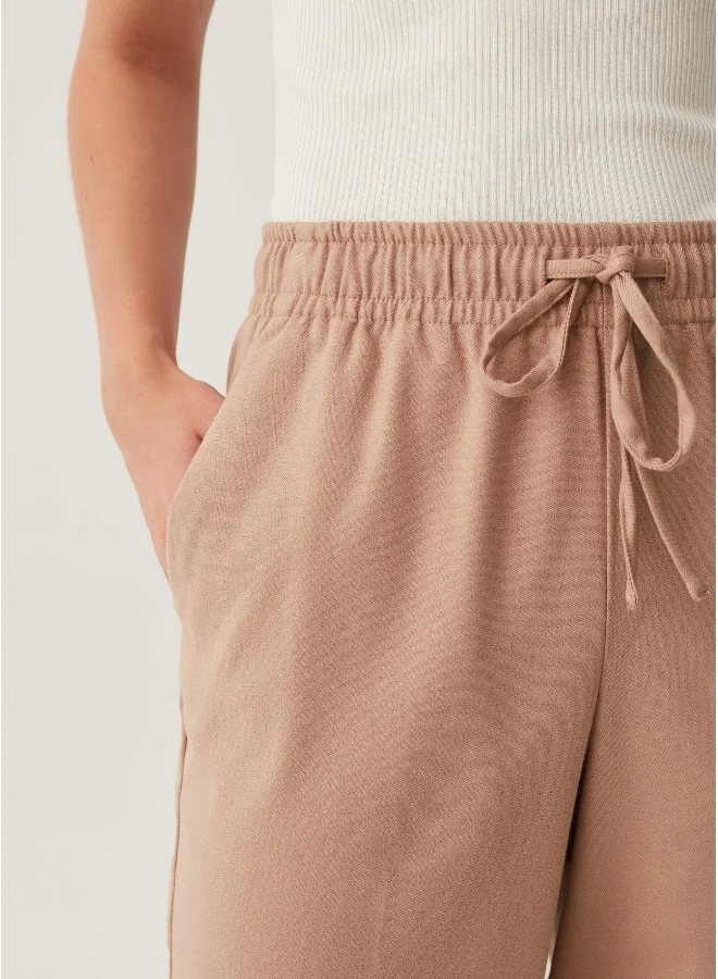 Ovs Stretch joggers with drawstring