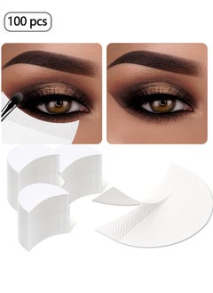 BONITO 100-Pieces Under Eye Pads for Eye Makeup, Paste Drawing and Defining the Eyes, Professional Lint Free Under Eye Eyeshadow Gel Pad Patches for Eyelash Extensions  - Image 1