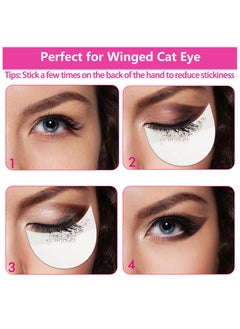 BONITO 100-Pieces Under Eye Pads for Eye Makeup, Paste Drawing and Defining the Eyes, Professional Lint Free Under Eye Eyeshadow Gel Pad Patches for Eyelash Extensions  - Image 3