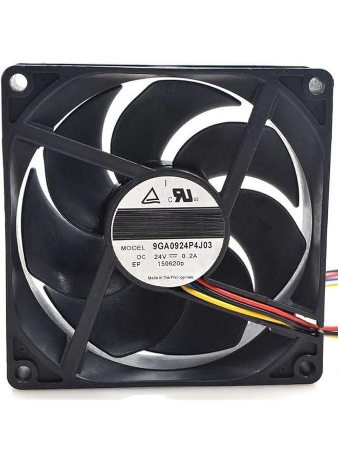 24V 0.2A 9025 9CM Dual Ball Bearing Cooling Fan 9GA0924P4J03 - Image 1
