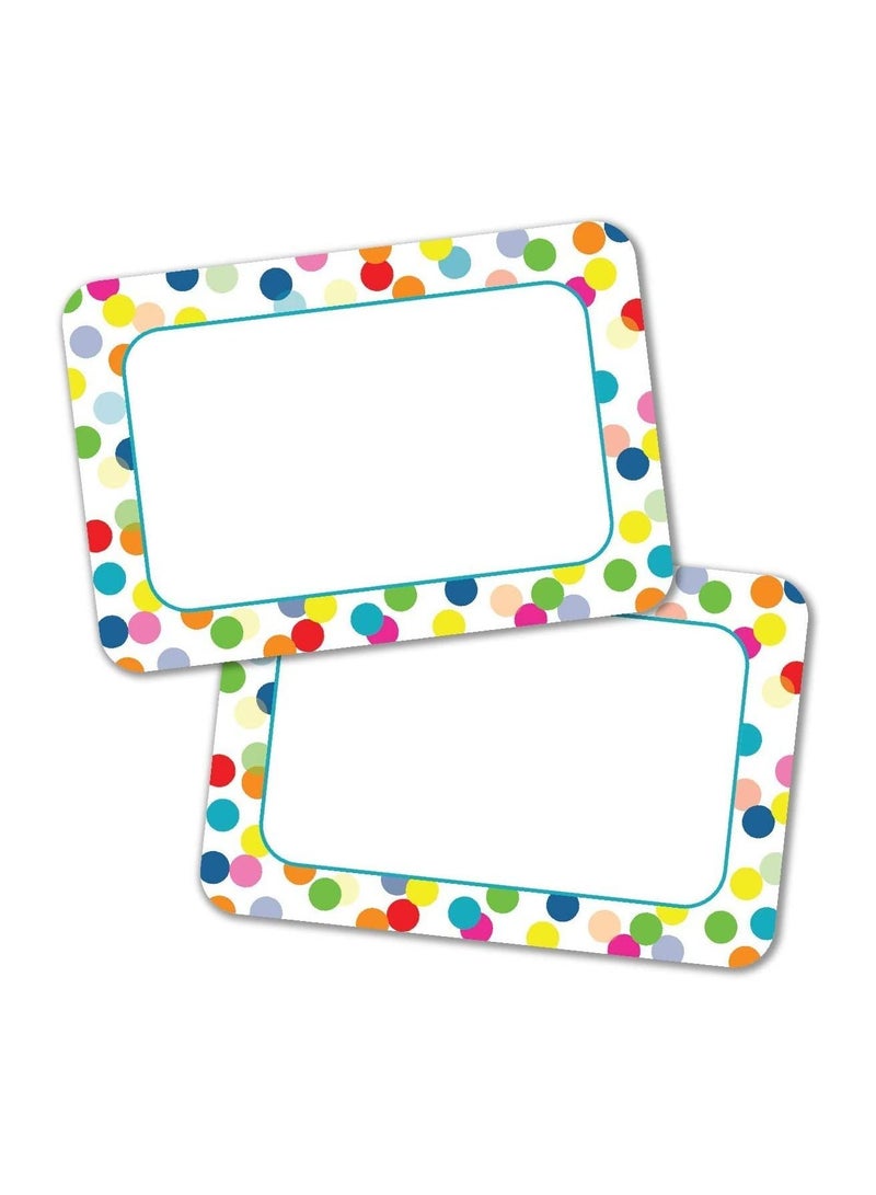 Generic Name Tag Stickers for writing names of children and adults, colorful printed stickers for school, 100 pieces, size 9 cm x 6 cm, Up to Date Egypt printing - Image 1