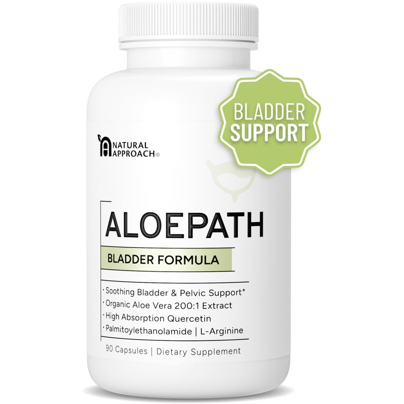 ALOEPATH ALOEPATH 200x Aloe Vera Extract for Bladder Health with Quercetin PEA LArginine Organic Aloe Vera Capsules USA Manufactured Premium Aloe Vera Supplement Easy To Swallow Pills 90 Capsules