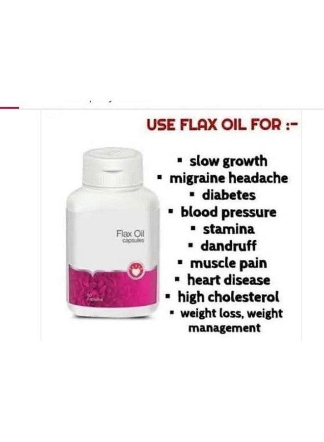 Flax Oil Capsule Golden Flaxseed Oil Capsules - Nutritional Powerhouse for Vitality and Well-being 90 Capsules - Image 3