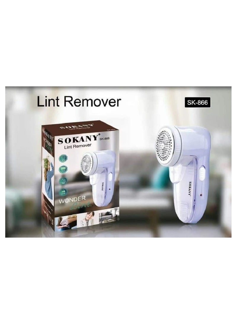 sokany Electric Rechargeable Lint Remover Blue 18x11cm - Image 1