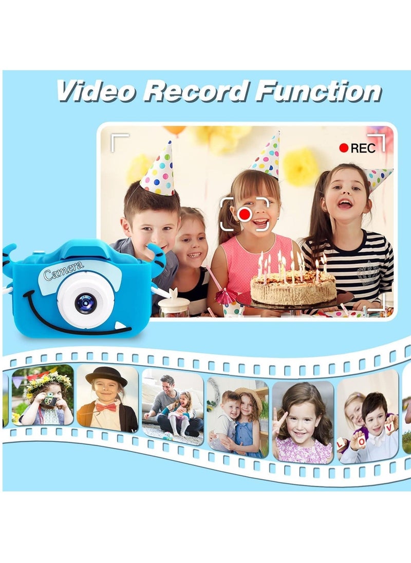 JAJEEK Kids Camera Toys for 3-8 Year Old Boys | Digital Video Camcorder with Cartoon Soft Silicone Cover | Best Birthday & Festival Gift for Boys | 32GB SD Card Included, Fun Learning Toy for Creative Play - Image 4