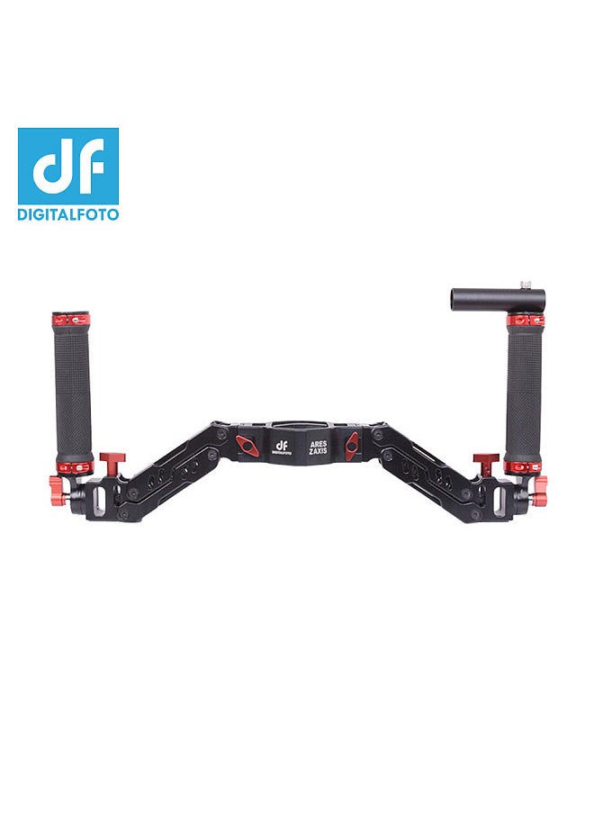ARES Z Axis Gimbal Spring Dual Handle Flexiable Damping Detachable Dual Grip Gimbal Handle for Zhiyun Crane 2 DJI Ronin S FeiyuTech AK2000/4000 Moza Air Cross 3 Axis Gimbal Accessory