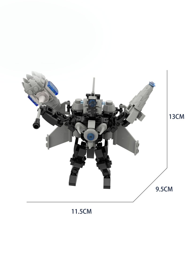 9 Skibid toilet series building blocks toys upgraded super titan battle axe guitar speaker ace building blocks cake decoration, suitable for adults and children - Image 4
