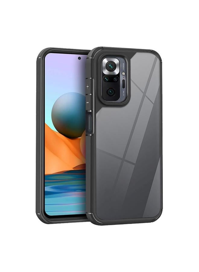 S-TOP Case For Redmi Note 10 Pro 4G Acrylic+TPU Transparent Shockproof Phone Case - Image 1