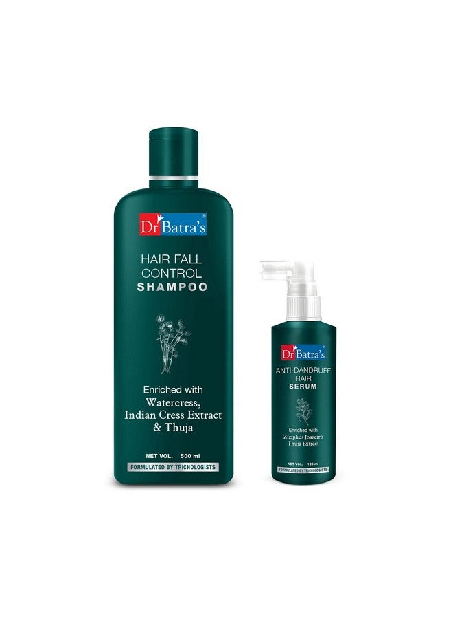 Dr Batra's Anti Dandruff Hair Serum and Hair Fall Control Shampoo - 500 Ml, 371 g - Image 1