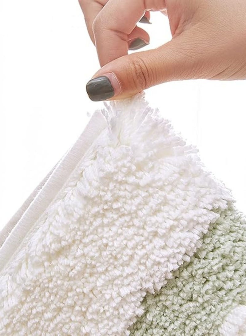 لوبيتيز حصيرة حمام ممتصة ناعمة فائقة ، حصيرة حمام مضادة للانزلاق سميكة ، مصنوعة من ألياف ناعمة فائقة الدقة ، تستخدم في الحمامات والأحواض ، قابلة للغسيل بالآلة ، حصيرة حمام سريعة التجفيف (خضراء النعناع ، 45 × 65 سم) - Image 5