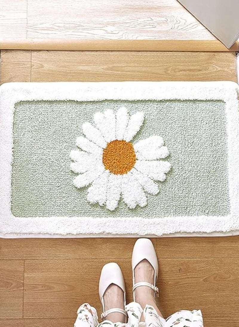 لوبيتيز حصيرة حمام ممتصة ناعمة فائقة ، حصيرة حمام مضادة للانزلاق سميكة ، مصنوعة من ألياف ناعمة فائقة الدقة ، تستخدم في الحمامات والأحواض ، قابلة للغسيل بالآلة ، حصيرة حمام سريعة التجفيف (خضراء النعناع ، 45 × 65 سم) - Image 4