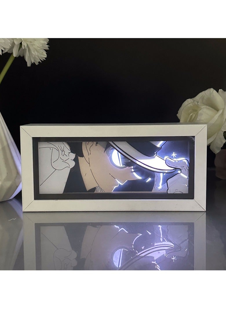 كونان المحقق نحت ورقي الوحش اللص كيد كودو شينيتشي تمثال رسوم متحركة تزيين محيطي ضوء ليلي LED - Image 4