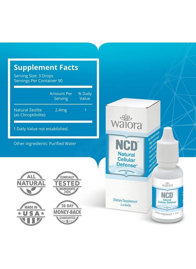 Waiora - Ncd Activated Liquid Zeolite Drops Zeolite Liquid Dropsmixed In Fooddrinks Natural Body Cleanse & Promotes Immune Support All Natural Ph Balance Zeolite Liquid Drops1 Bottle0.5 Oz - Image 1