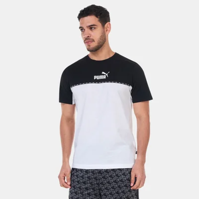 PUMA Men's Essentials Block Tape T-Shirt