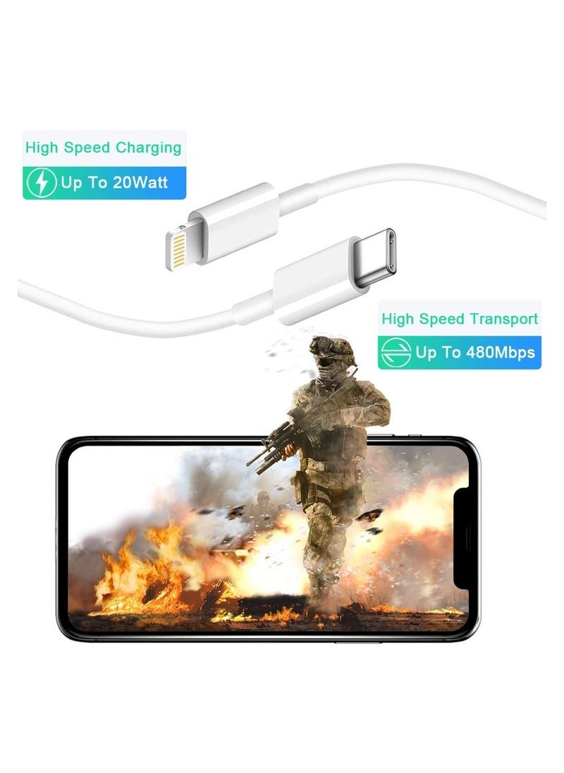 Generic - 3-Pack USB-C iPhone Fast Charger Lightning Cable - Image 1