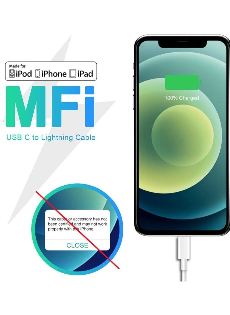 Generic - 3-Pack USB-C iPhone Fast Charger Lightning Cable - Image 1