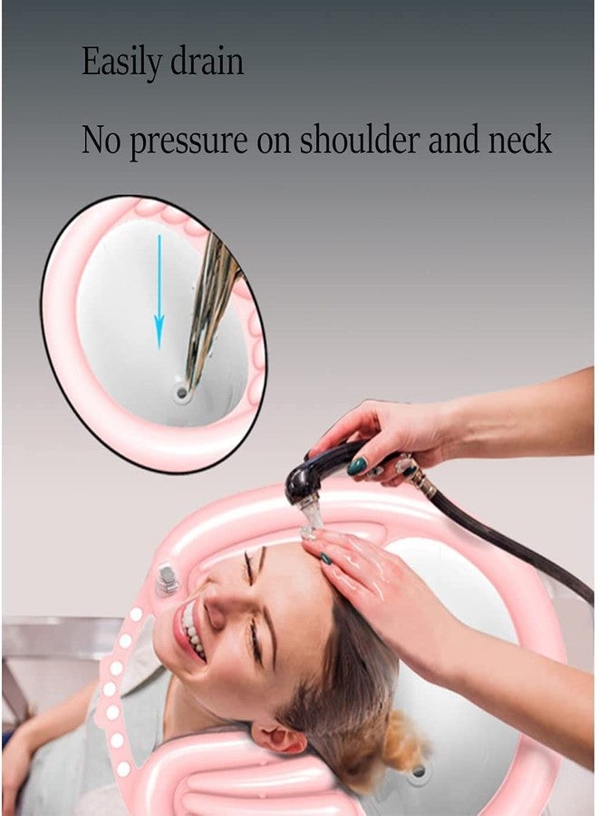 Overa Inflatable Portable Hairwash Basin Home Salon Bundle with Hair Bonnet for Washing, Cutting and Styling Hair at Home in Bed or in Chair Perfect for Elderly, Injured and Pregnant Women - Image 3