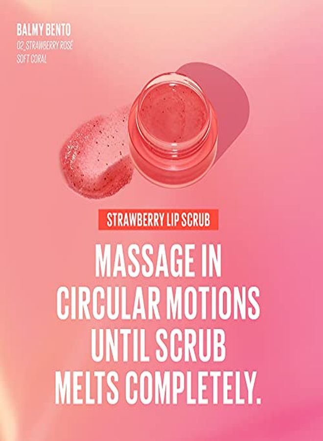 KAJA Balmy Bento Lip Balm + Scrub | Strawberry Rosé Soft Coral | Moisturize And Exfoliate | KBeauty, Cute, Compact, TravelFriendly, Vegan, CrueltyFree - Image 5