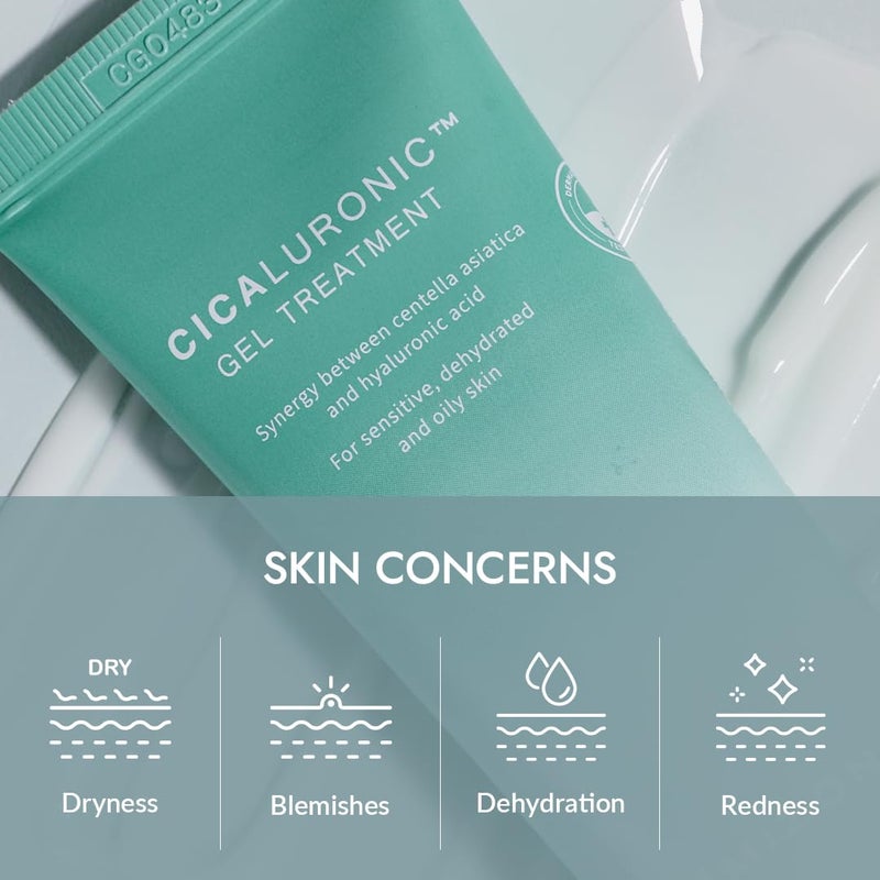 MIZON Cicaluronic GEL Treatment with Centella Asiatica Hyaluronic Acid Vitamin B5 86% Natural Ingredients Mositurizing Soothing Korean Skincare (50ml/1.69fl oz) - Image 5