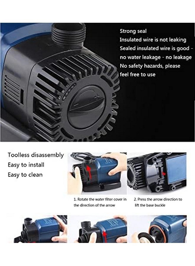 VAYINATO Sun-Sun (JTP-5800 | Power : 38W | Output : 5800L/H | Lifting Height : 5.2M) Adjustable Flow Control Submersible Frequency Variation Energy Saving Pump for Aquarium Fish Tank - Image 5