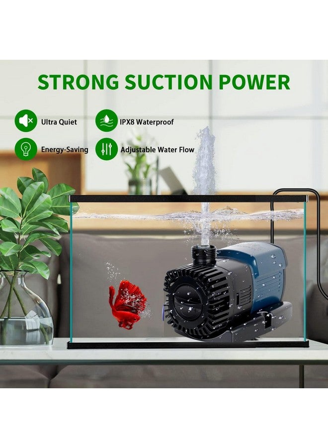 VAYINATO Sun-Sun (JTP-5800 | Power : 38W | Output : 5800L/H | Lifting Height : 5.2M) Adjustable Flow Control Submersible Frequency Variation Energy Saving Pump for Aquarium Fish Tank - Image 3