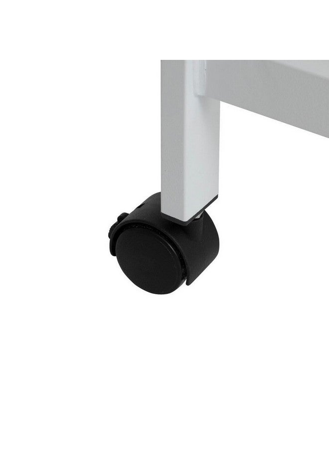 Five Simply Smart Single Rail Clothes Rack on Wheels White 160 x 45.5 x 118 cm 203116 - Image 4