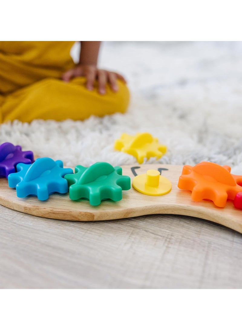 Melissa & Doug Melissa & Doug | Rainbow Caterpillar Gear Toy – 6 Interchangeable Gears | Wooden Educational Toy for Toddlers and Preschoolers | Ages 18 Months+  - Image 4