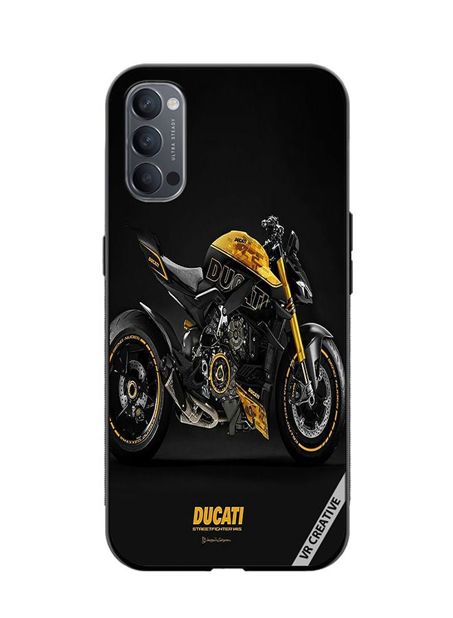 VR CREATIVE Protective Case Cover For Oppo Reno4 Pro 5G Ducati Design Multicolour - Image 1