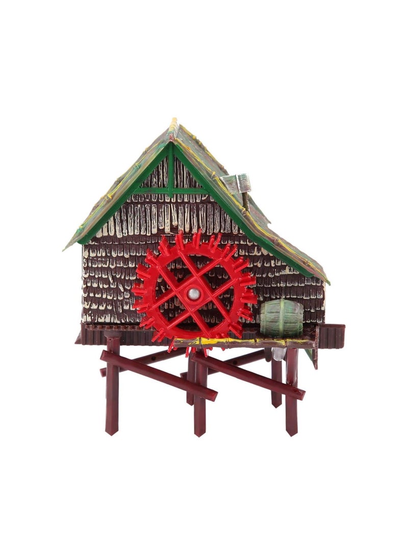 OUKA Crazy Sales Rotatable Waterwheel Windmill Aquarium, Aquarium Big Water Wheel Landscaping, vividly Color Household Office for Aquarium Fish Tank(Big waterwheel) - Image 1