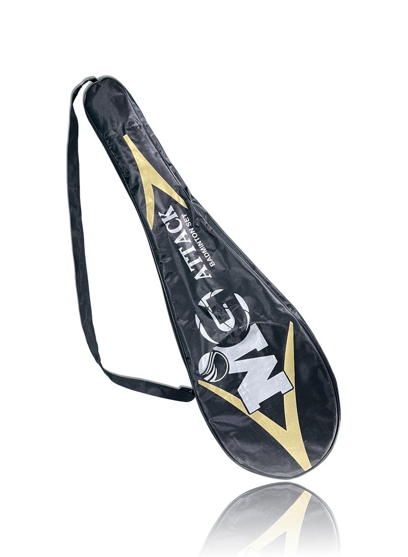 MG 2 Pieces High Carbon Alloy Badminton Set, lightweight Ultra Shaft Badminton Racket, Including Badminton Bag - Image 3