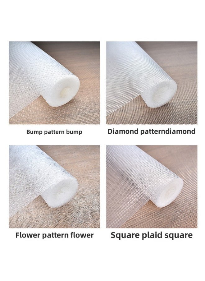 Generic Wholesale EVA Drawer Mat Cabinet Pad Paper Thickened Moisture-proof Pad Shoes Cabinet Wardrobe Waterproof Oil-proof Kitchen Cabinet Pad Transparent-Color:Thickened Flat Dot Pattern-sakura-Specifications:0.6* 3m  - Image 3