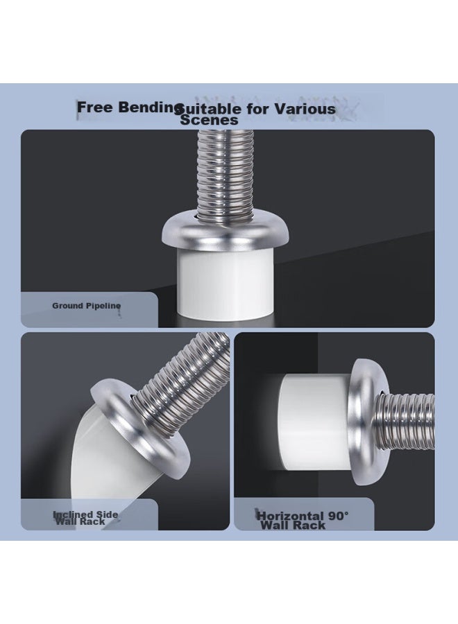 Larsd Sink Drain Pipe, Washbasin Anti-odor Drain Pipe, Stainless Steel Anti-odor Drainage Pipe, Flexible Drain Pipe Ld356 - Image 4